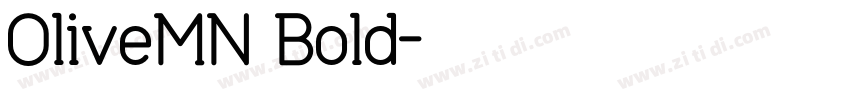 OliveMN Bold字体转换